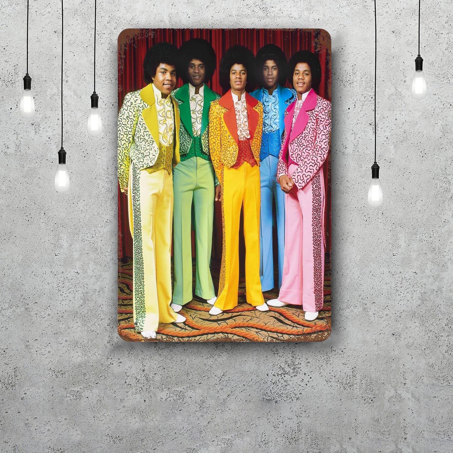 

Jackson 5 Декор Винтажные Металлические Знаки Жестяные Знаки Капитан Постер Декор для Бара Паба Клуба Мужской Уголок Настенное Украшение 20x30cm（7.8x11.8inch）
