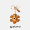 2024 Creative Bag Charm Cute Sunflower Keychain Backpack Accessory Gift