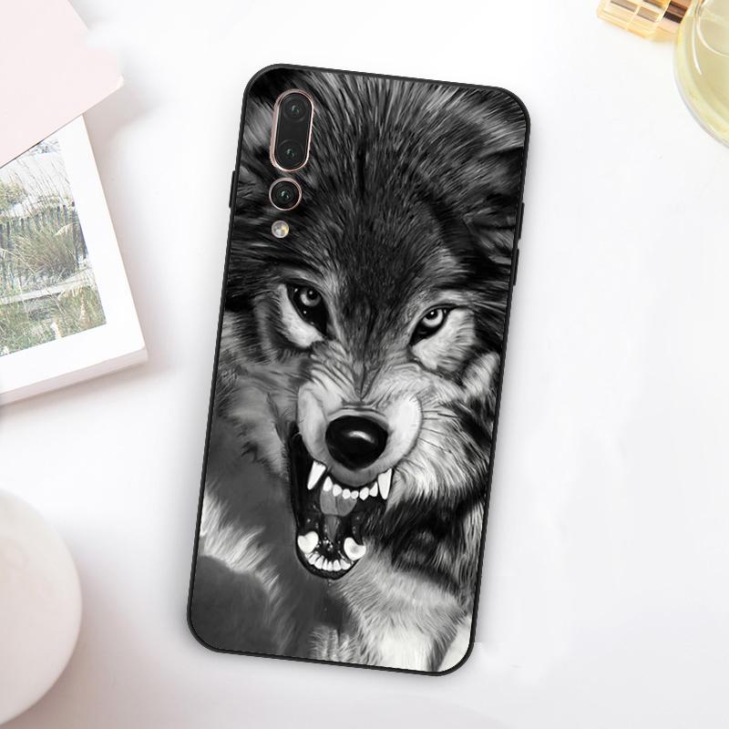 Angry Wolf For Huawei Nova Y60 Y70 Y90 Y72 Y73 Y61 Y91 7i 8i 11i 12i 12s 9 10 SE P20 P30 P40 Lite Case