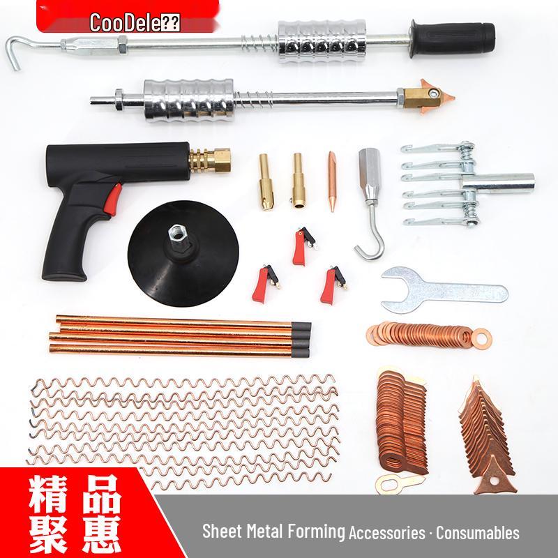 Car Body Repair Dent Suction Cup Kit with Pull Hammer and Carbon Rods