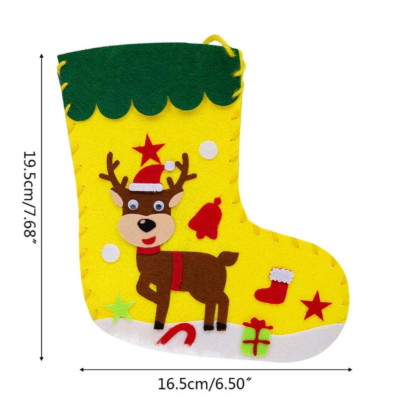 Creative Christmas Stockings Craft DIY Handcrafts Kindergarten Handmade for Toddlers Children Art & Crafts Supply