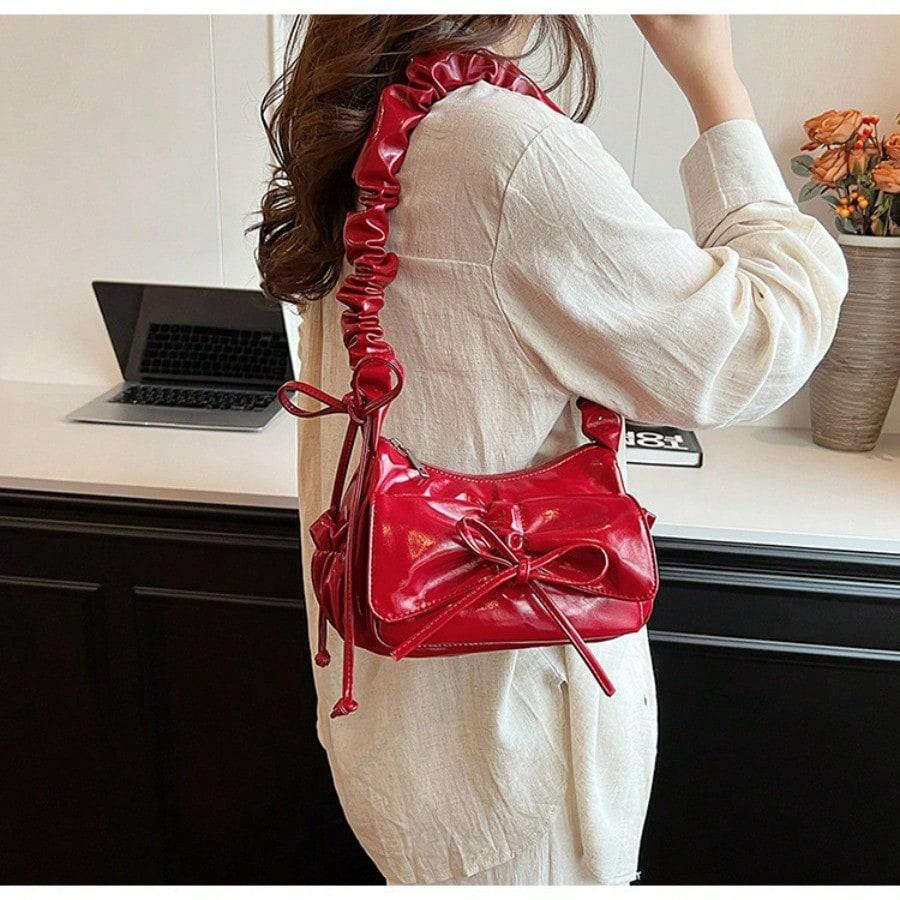 Niche Pleated Underarm Bag Women's Fashion Shoulder Bag High-end Versatile Handbag