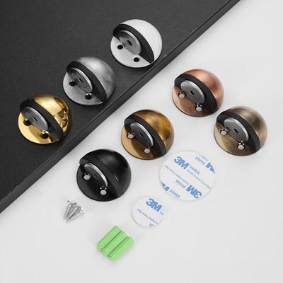 Thickened Stainless Steel Magnetic Door Stopper - Silent, Anti-Collision for Bathroom & House Doors