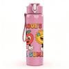 1PC School's Out For Summer Fruits 750ml Color Plastic Sports Water Bottle Leakproof Flip Straw Lid Suitable for Sports Office Home Use