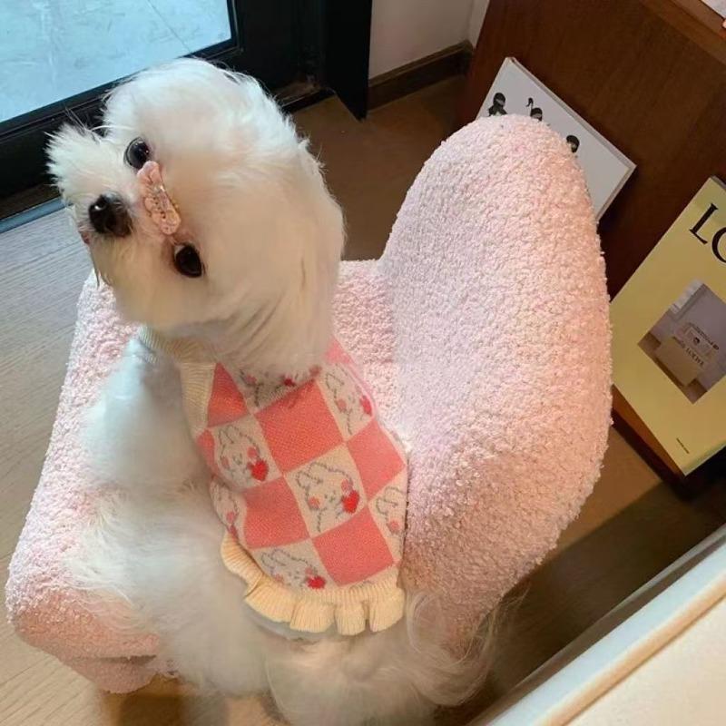 Pet clothes dog sweater Maltese Schnauzer puppy small dog cat autumn and winter clothing cute knitted versatile