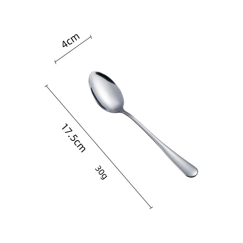 Stainless Steel Western Tableware Household Eating Spoon Hotel Thickened Steak Knife and Fork Western Dessert Coffee Spoon