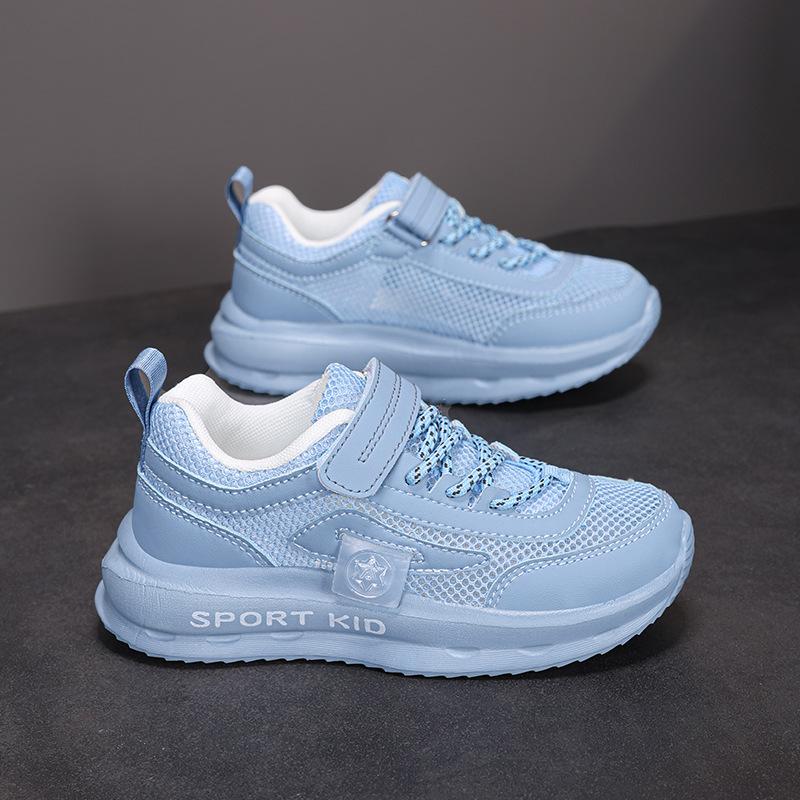 Children's shoes little white shoes 2025 spring and summer new mesh boys' sports shoes lightweight and breathable girls' running shoes