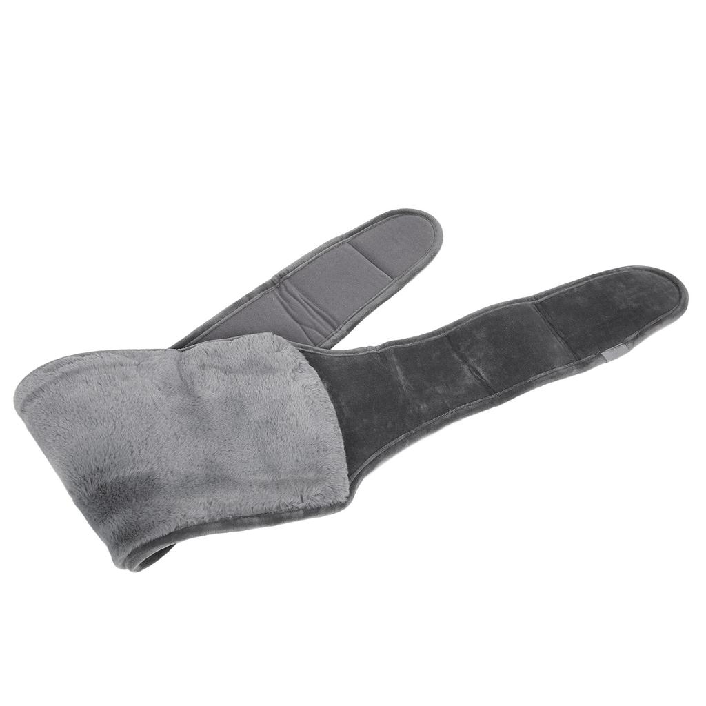 Uterus Warming Waist Belt Dark Gray Adjustable Thick Soft Plush Waist Cover for Hot Water Bottle
