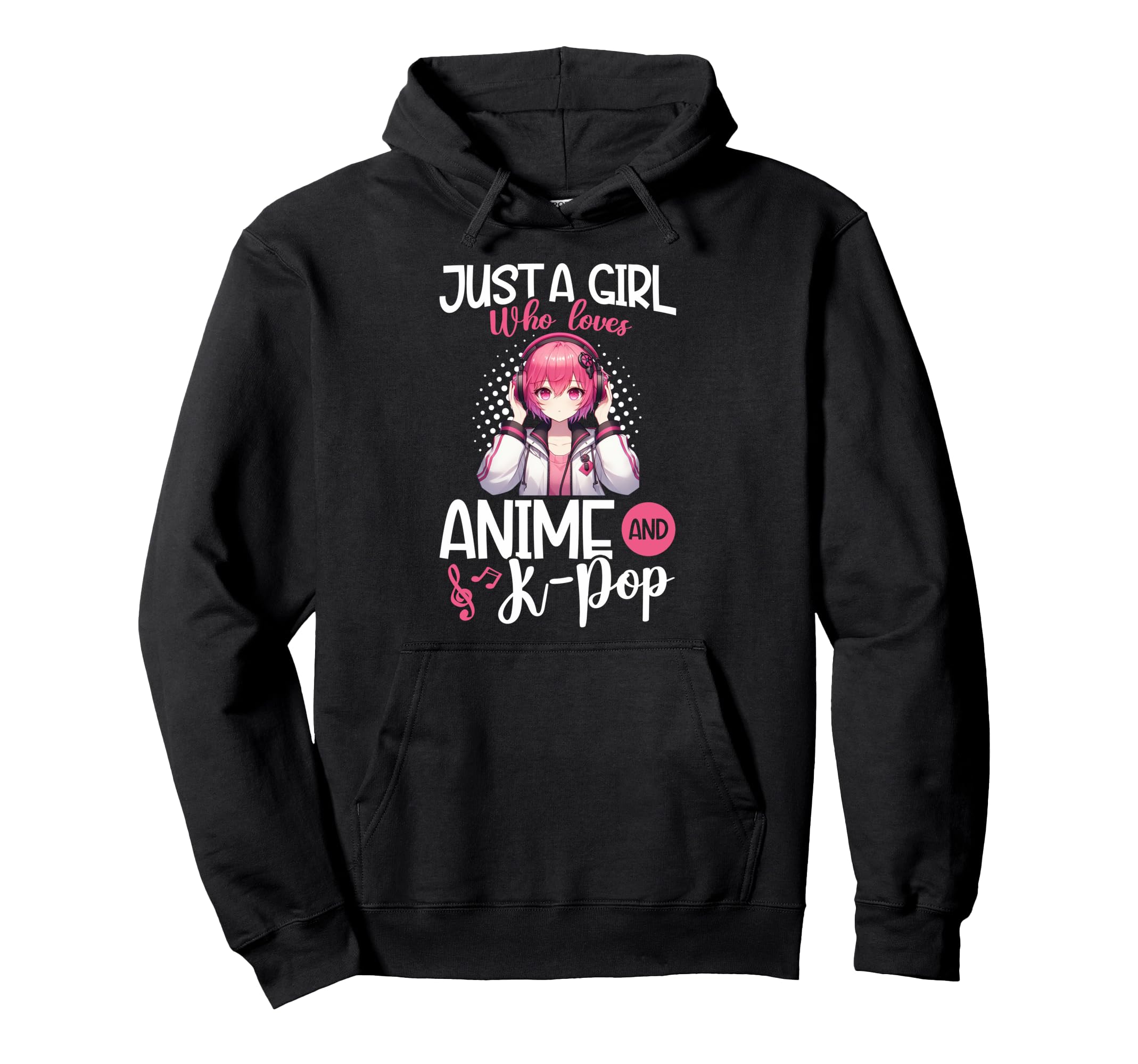 A girl who loves anime and anime merchandise Japanese hoodie K-POP чёрный