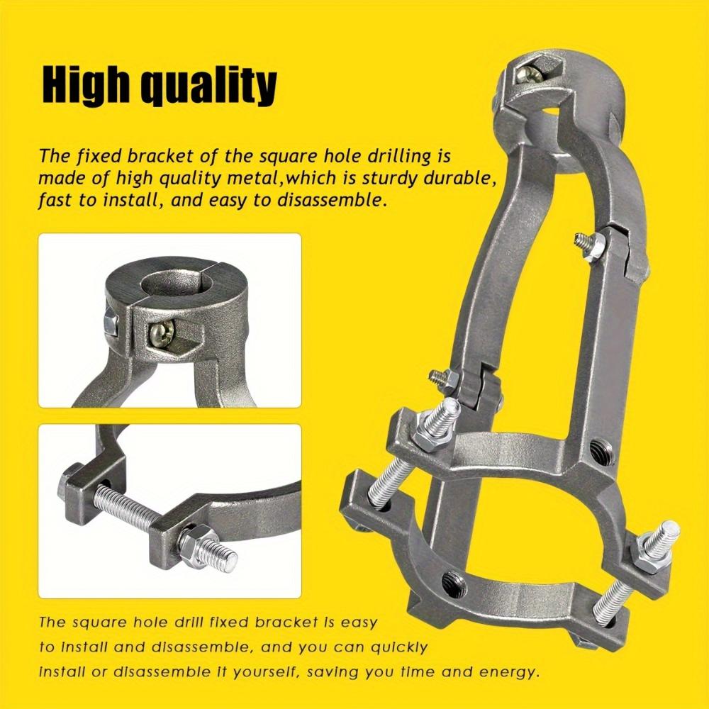 Square Hole Drill Bit Adapter,Easy Install & Remove,Accessory for Drill Press and Mortising Machine,Power Tool Part