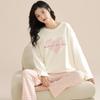 Women's Long Sleeve Cotton Pajama Set - Spring & Autumn Casual Wear