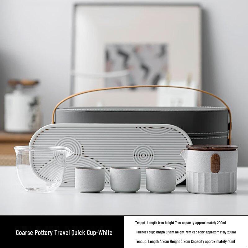 Shangqi Ceramic Outdoor Travel Kung Fu Tea Set