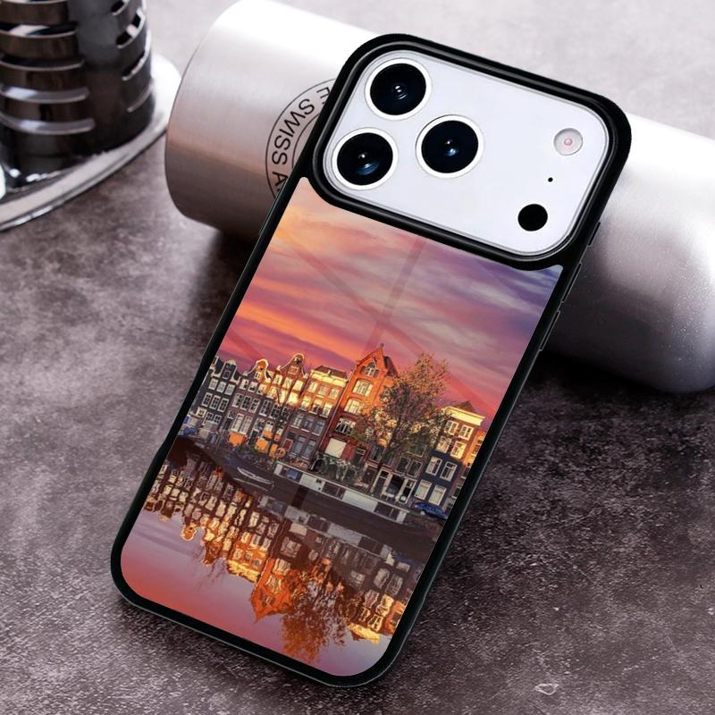 Amsterdam City Poster Phone Case For iPhone 17 16 15 14 13 12 11 Pro Max Plus 17Air Soft Silicone Cover