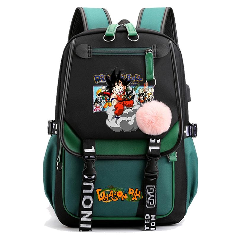 Anime Dragon Ball Backpack for Women Canvas Laptop Bag Back To Schoolbag for Teenager Girl Schoolbag Women Travel Bag Mochila
