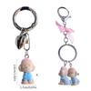 Cartoon Puppy Dog Charm Keychains Sweet Cute Pendant Car Keyring Backpack Decoration Fashion Jewelry for Women Girls