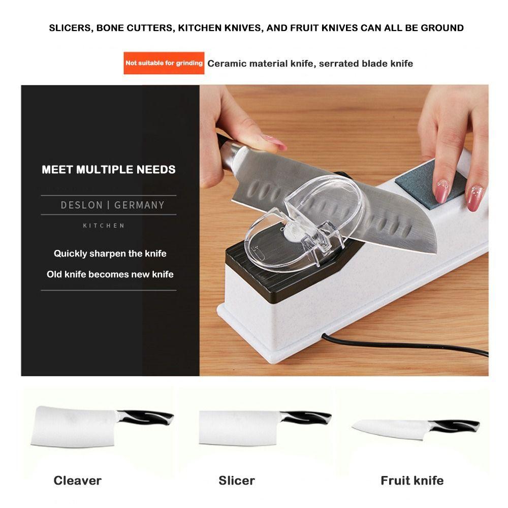 USB Interface Automatic Electric Knife Sharpener Quick Sharpening Knife Polishing Tool Home