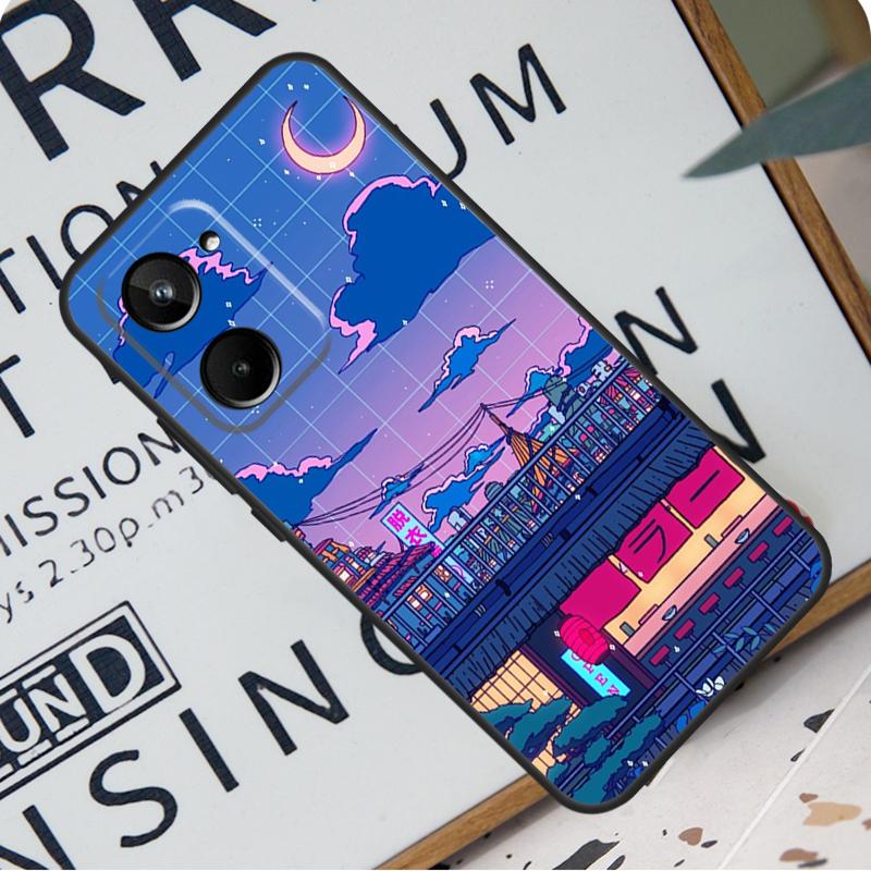 Art Pixel Aesthetic For Realme C31 C33 C35 C51 C53 C55 C67 GT5 GT Neo 6 9 10 11 12 Pro Plus C21Y C25s C30 Case