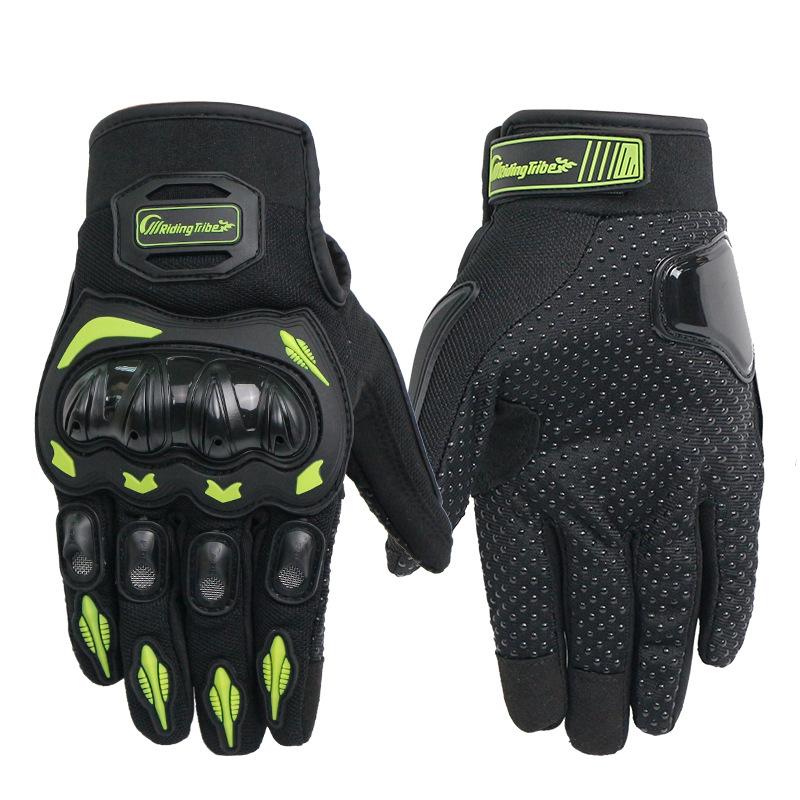 Moto Motorcycle Gloves Comfortable Cycling Riding Anti-drop Four-season Breathable Full Finger Knight Touch Screen Gloves