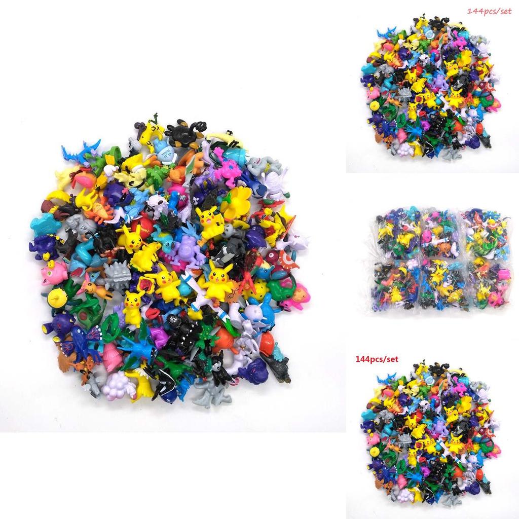 144pcs Pokemon Action Figures Collection Toy Anime Kids Toy Gift