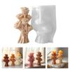 Flexible Rose Shaped Silicone Craft Mold Easily Release DIY Scented Gypsum Candle Wax Chocolate Molds