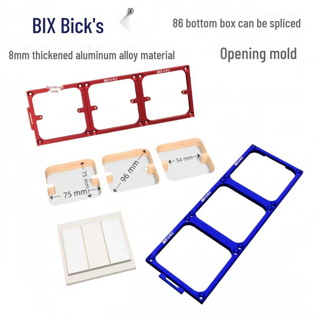 86 Template Aluminum Alloy Woodworking Tool for Switch and Socket Hole Punching in Junction Boxes