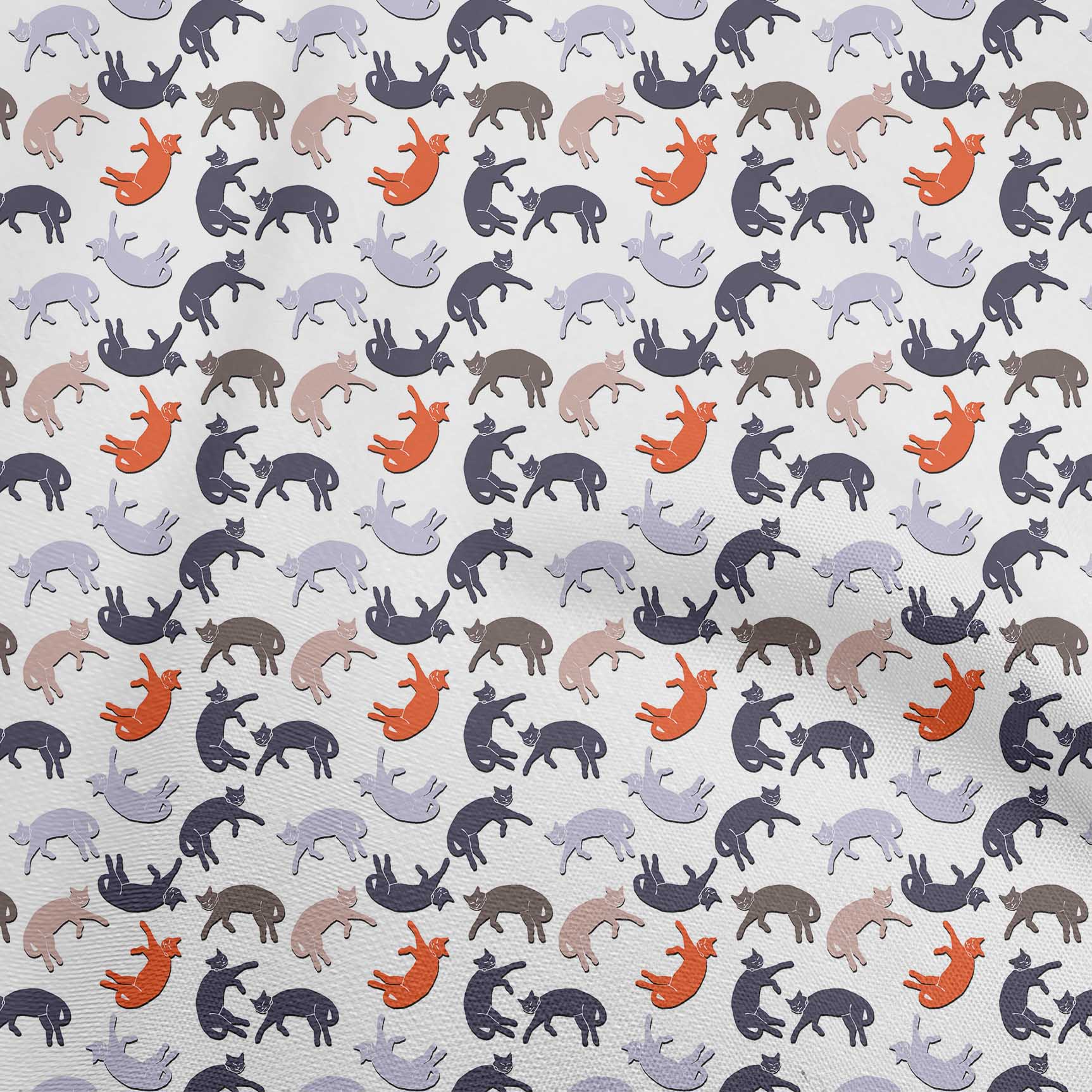 

OneOone Cotton Flex Blue Fabric Тварина Кішка Швейна тканина у дворі Принт для шиття одягу своїми руками 40 дюймів 42 Inch Wide - Viscose Chiffon червоний