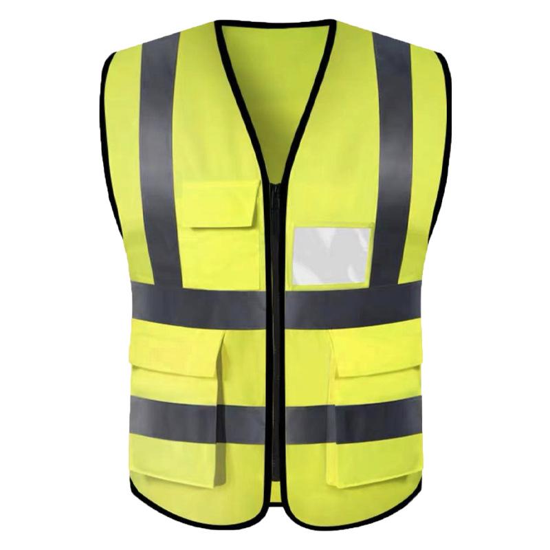 High-Visibility Reflective Safety Vest for Traffic and Construction Workers