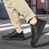 Men Genuine Leather Casual Shoes Lace-up Skate Heightening Shoes New Brand Comfortable Flat Shoes High End Fashion Lace Up Shoes