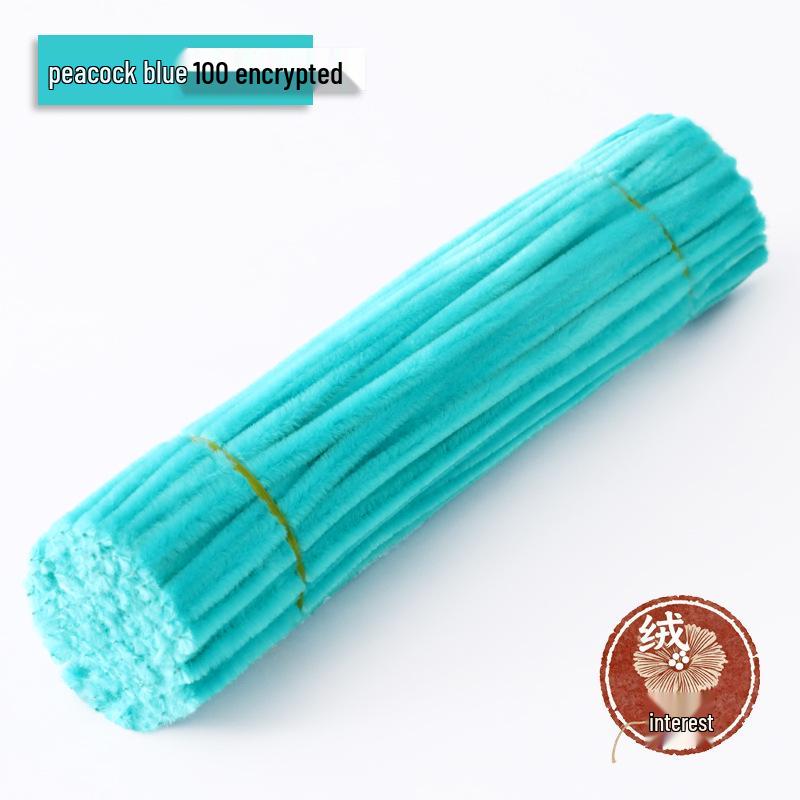 Macaron Twist Stick: Encrypted Velvet & Faux Plush Chenille Stems - DIY Mixed Color Craft Pack