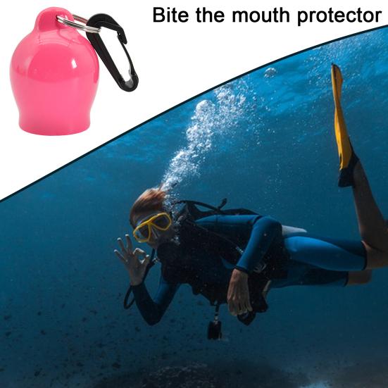 Silikonowa nasadka na ustnik Akcesoria do nurkowania z zatrzaskiem Mały rozmiar Łatwa instalacja Anti-aging osłona ustnika do nurkowania
