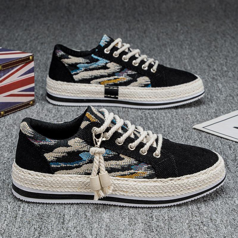 

Парусиновые туфли мужские тонкие дышащие повседневные туфли для сноубординга молодежные спортивные туфли из мягкой ткани 44