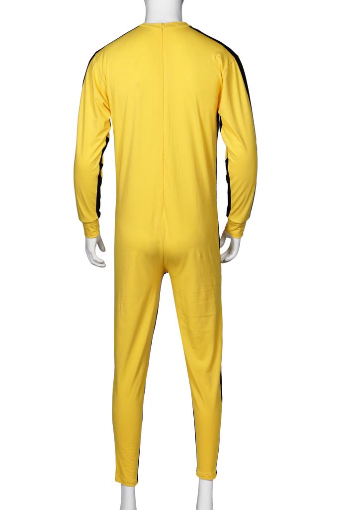 Bruce Lee Game of Death Tracksuit Coverall Jersey Cosplay Bill Shaolin No [kitamurasyokai] [Kill Soccer] (L, Nunchaku)