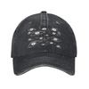 Pure Color Dad Hats Eyes Pattern Repeating Demonic Eye Motif Fan Womens Hat Sun Visor Baseball Caps Hazbin Hotel Peaked Cap