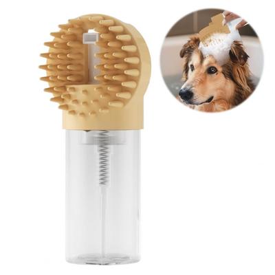 Brosse pour animaux de compagnie en silicone Brosse de toilettage indolore pour animaux de compagnie Brosse de massage pour la douche pour animaux de compagnie pour chiens Shampooing exfoliant en silicone pour chats