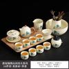 Chinese Ru Kiln High-end Tea Set, Household Brewed Tea, Light Luxury Ceramic Kung Fu Teapot, Portable Teacup, Tea Tray
