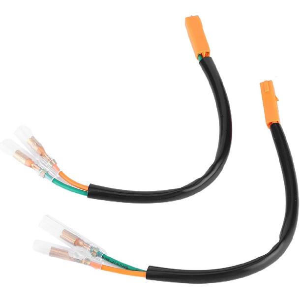 XF220102 Motorcycle Turn Signal Wiring Adapter, 2-Pin Connector Plug for Headlight, 7.7 inch