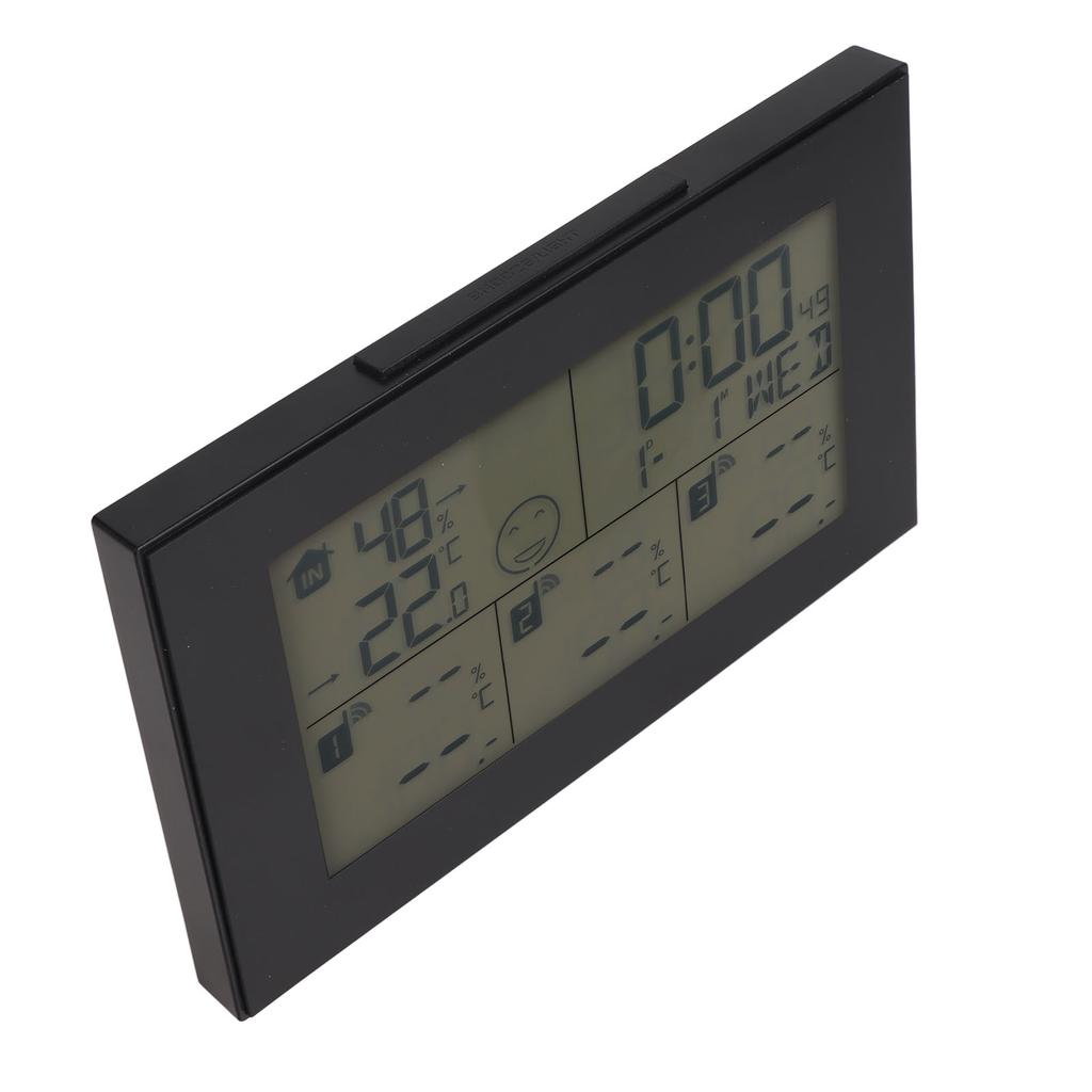 Orologio Meteo Termometro Wireless a 3 Canali per Interni ed Esterni Monitoraggio di Temperatura e Umidità