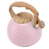 Tea Kettle 3L Teapot 304 Stainless Steel Household Whistling Tea Kettle Water Kettle Tea House Accessories Pink