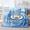 Manchester City Customize Text Blanket Lightweight Personalized Blanket Durable Comfort Suitable for Bed Couch Livingroom Home Decor