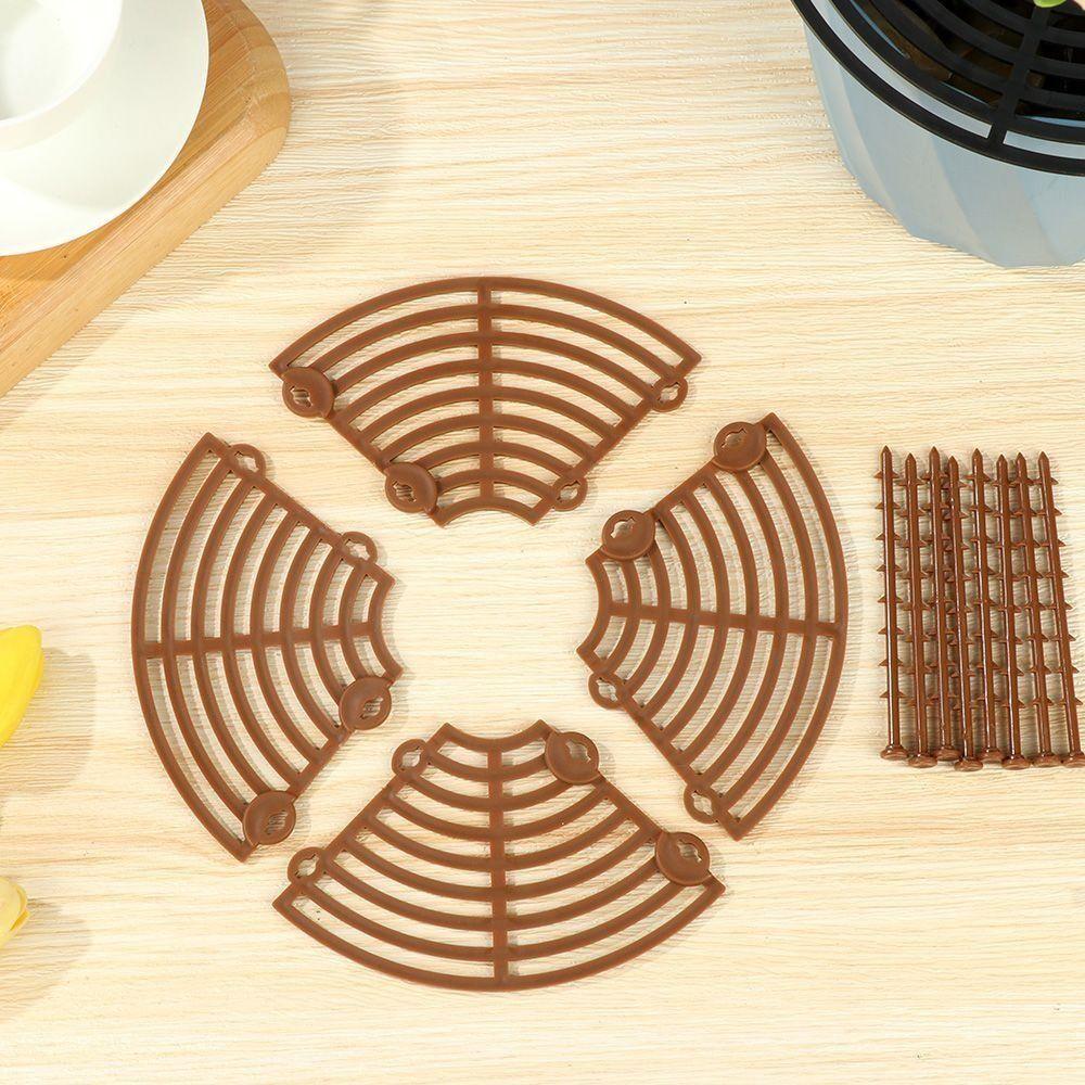 Cuttable Plant Pot Guards Round/Square Rust-proof Flower Pot Cover Multi-use Plastic Plant Protection Mesh Plant Root Protect