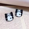Panda Pins Backpack Pins Alloy Enamel Brooch Funny Panda Brooch Cowboy Badge Pin for Bookbags Clothes Jackets Hat Decor