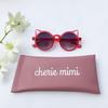 Shelly Mimi Sunglasses with Cat UV400 Clear One Size Kids' Case, Ears, Protection, Red, 522391022,