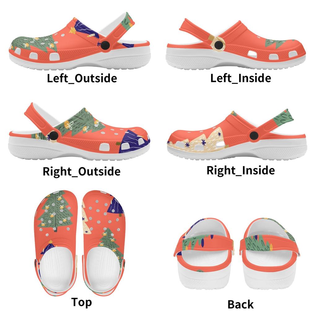 Fun Printed EVA Garden Shoes Women Men Breathable Ventilated Slip On Garden Yard Home Bathroom Casual Walking Daily Shoes Home Use