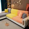 Elastický žakárový potah na pohovku Jednobarevný Zahuštěný rohový Kombinovaný potah na pohovku na ochranu potahu na nábytek v obývacím pokoji