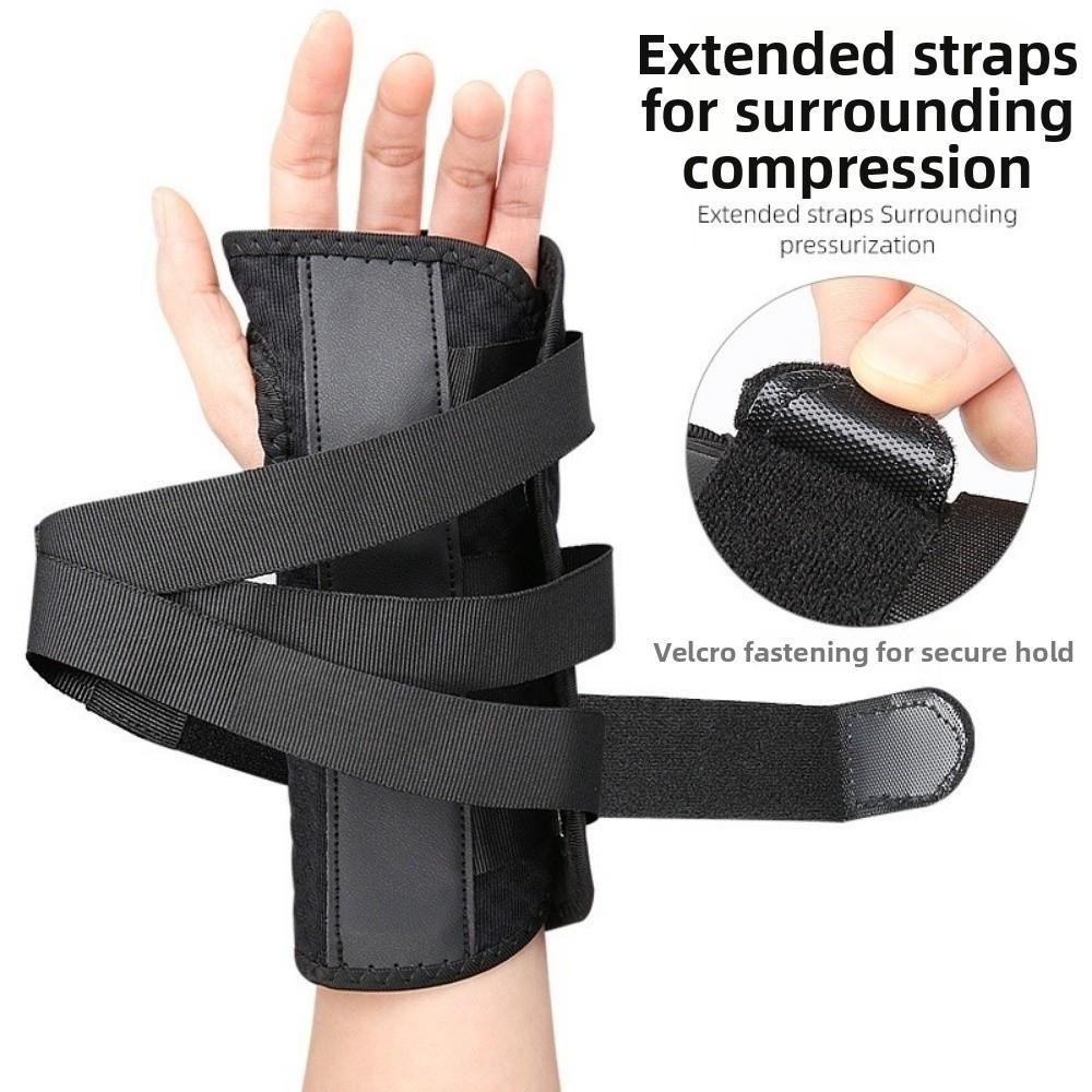 Double Aluminum Plate Support Wrist Fixed Strap Hand Sprain Wristband Sports Protective Gear