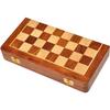 Kid Wooden Folding Handmade Chess Board Set With Magnetic Pieces With Extra Queen, 2 Players | 12.5X12.5 Inches