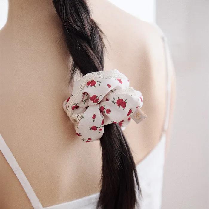 Rose Lace Scrunchie