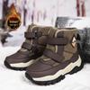 Kids' Warm Winter Snow Boots with Steel Claws - Thickened Cotton for Outdoor