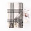 Scarf Winter Thickened New Style Plaid Women's Versatile Tassel Fashion Warm Scarf Comfortable Imitation Cashmere Scarf