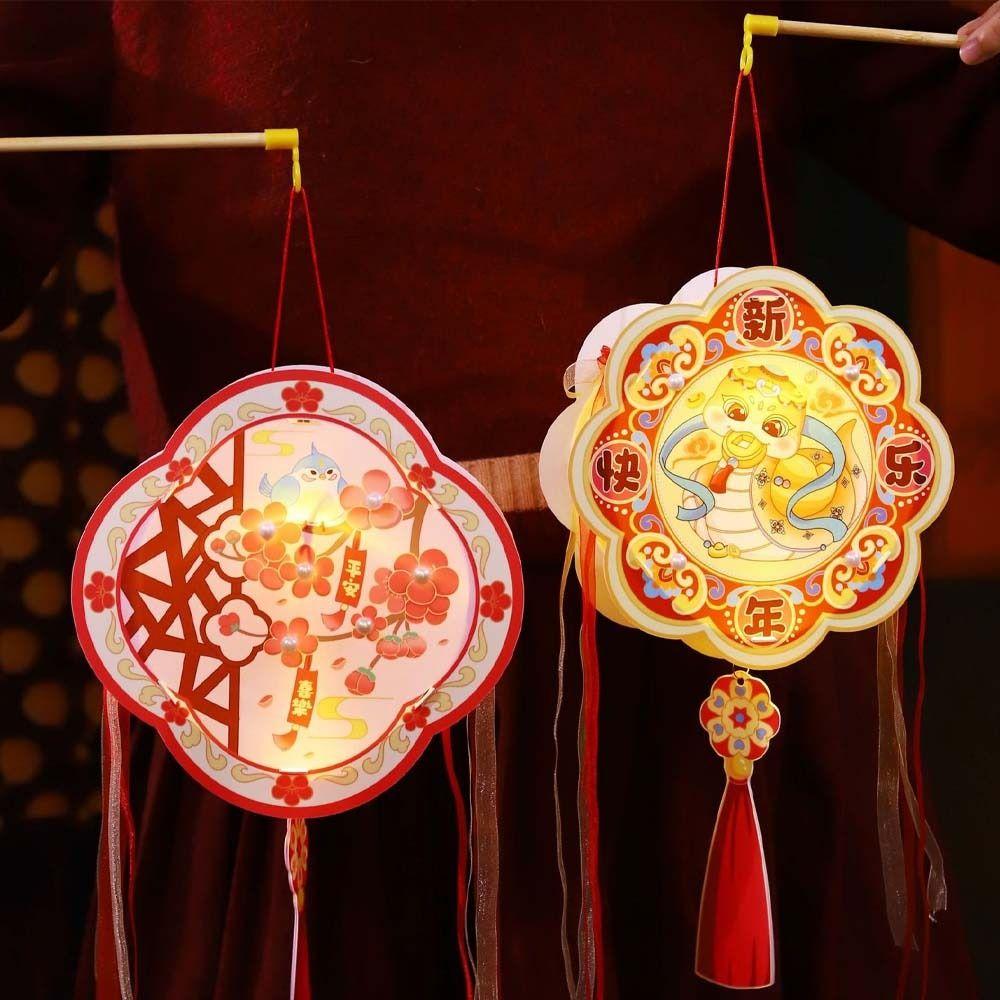 

Chinese Style 2025 Snake Year Portable Lantern PVC Children Handheld Lantern Lantern Festival Style 3